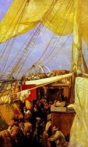 On Deck by Konstantin Alexeievitch Korovin