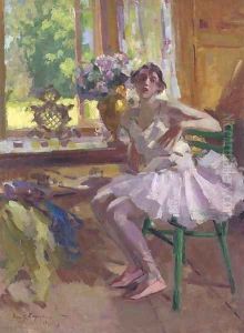 A ballerina at her toilette