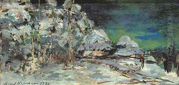 Winter Landscape at Night - view 1