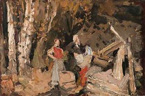 Three Women by Konstantin Alexeievitch Korovin