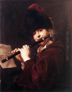 Portrait Of The Court Musician Josef Lemberger by Jan Kupecky
