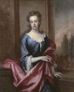 Portrait of Mary Calverley Lady Sherard by Sir Godfrey Kneller