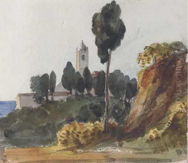 A Church Near Savona - view 1