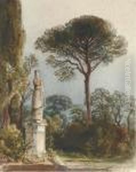 A Statue In The Gardens Of The Villa Muti - view 1