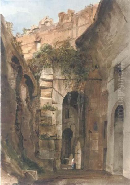 A Figure In The Interior Of The Colosseum - view 1