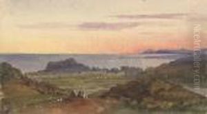 View Of Nice At Sunset by Harriet Cheney