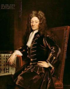 Portrait of Sir Christopher Wren 1632-1723 by Sir Godfrey Kneller