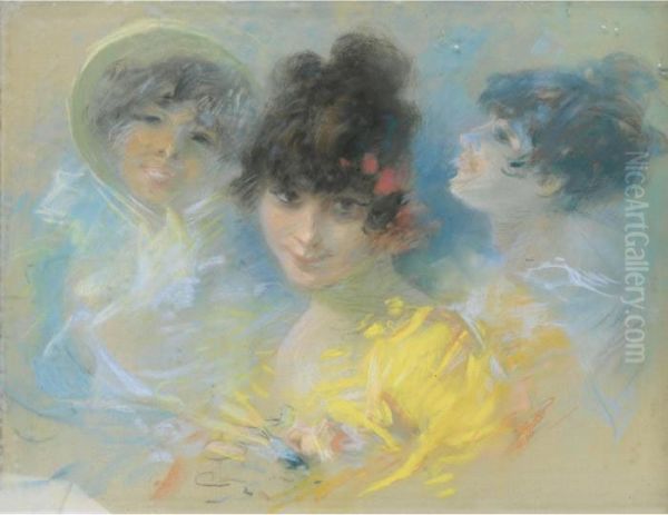 Trois Etudes De Tetes - view 1
