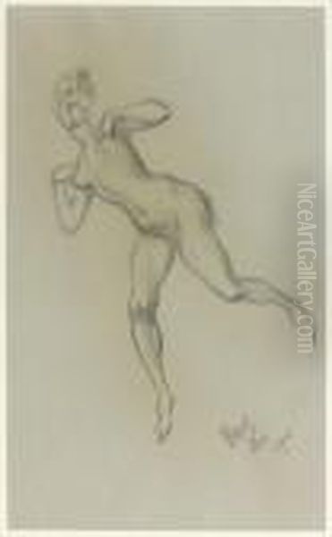 Etude De Femme Nue En Mouvement - view 1