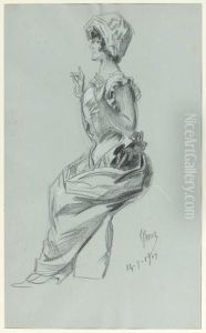 Etude De Malvina Vitta Assise De Profil