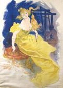 La Fileuse by Jules Cheret