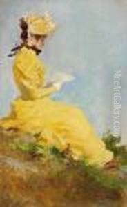 Elegante A Sa Lecture by Jules Cheret