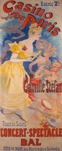 Casino De Paris, Camille Stefani by Jules Cheret