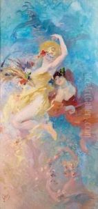 Les Quatre Saisons by Jules Cheret