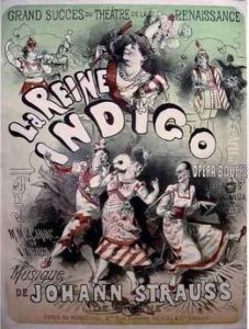 La Reine Indigo... Musique De Johann Strauss. H. Heugel Ed. 1875