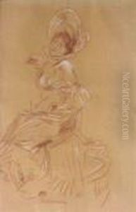 Cheret . "elegante Assise" by Jules Cheret