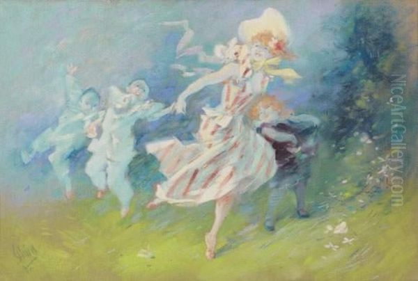 Farandole D'enfants, Circa 1890 - view 1