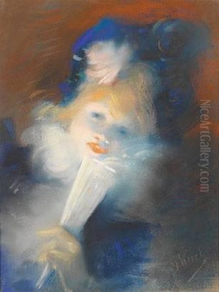 Cheret Jeune Femme A L'eventail - view 1