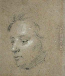 Sketch of the Head of as Young Boy by Sir Godfrey Kneller