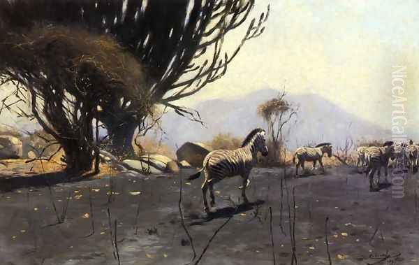 A Herd of Zebras - view 1