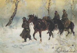 Cavalrymen (Uhlans) by Wojciech Kossak