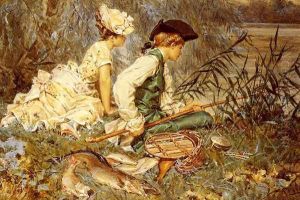 An Afternoon Of Fishing by Frederick Hendrik Kaemmerer