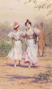 School Belles by Frederick Hendrik Kaemmerer
