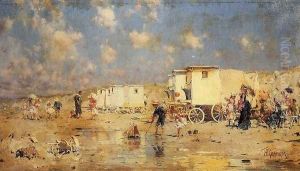 The Beach At Scheveningen, Holland