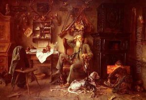 Ein Forsterheim by Ludwig Knaus