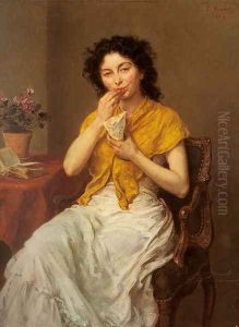 Die Naschkatze by Ludwig Knaus