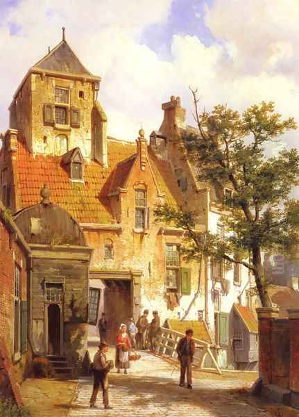 A Street Scene in Haarlem - view 1
