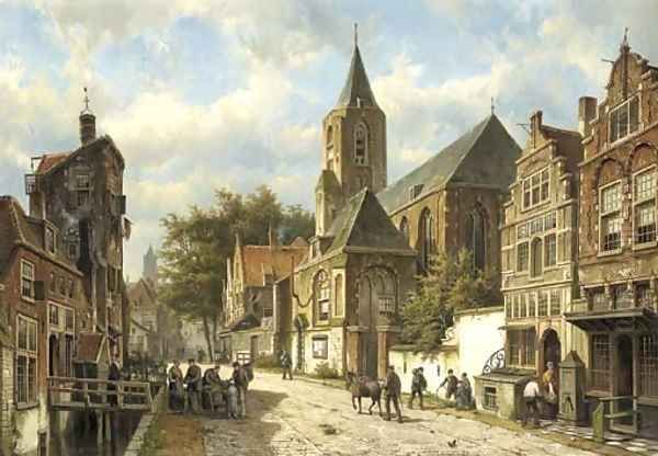 Dutch town in Summer - view 1