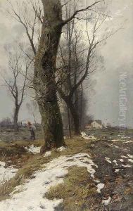 Winter Landscape II by Roman Kochanowski