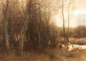 On the Bank of the River by Roman Kochanowski