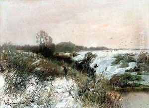 Winter Landscape I by Roman Kochanowski