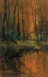 Forest in Autumn by Roman Kochanowski