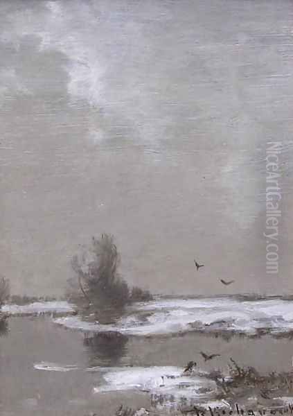 Crows in Winter - view 1
