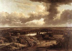 Dutch Landscape Viewed from the Dunes 1664 by Philips Koninck