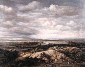 River Landscape by Philips Koninck