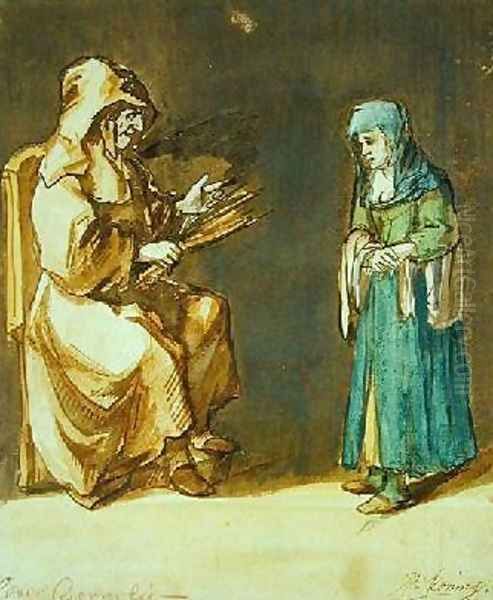 Brother Cornelis disguised as a Nun and a Penitent Woman - view 1
