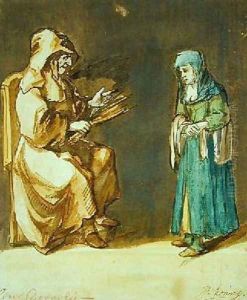 Brother Cornelis disguised as a Nun and a Penitent Woman