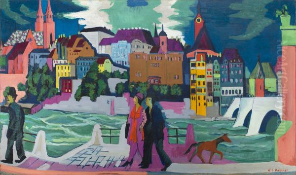View of Basel and the Rhine - view 1