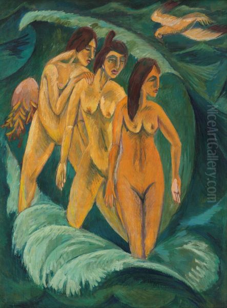 Three Bathers - view 1