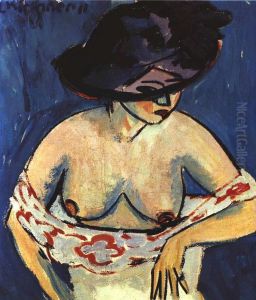Female Nude with Hat