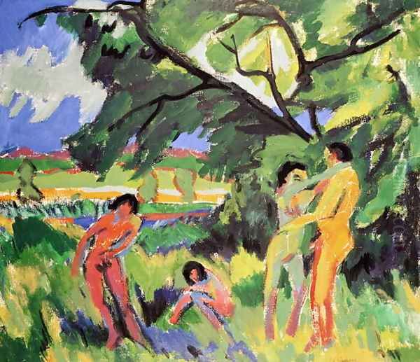 Nudes Playing under Tree - view 1