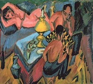 Otto Muller 1874-1930 Playing Chess