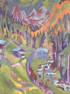 The Sertig Path in Summer by Ernst Ludwig Kirchner