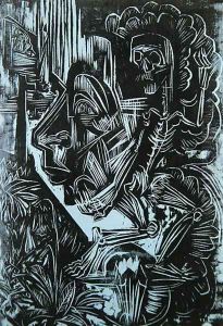 Self Portrait with Death Dancing