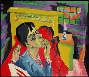 Self Portrait as an Invalid by Ernst Ludwig Kirchner