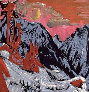 Mountains in Winter by Ernst Ludwig Kirchner